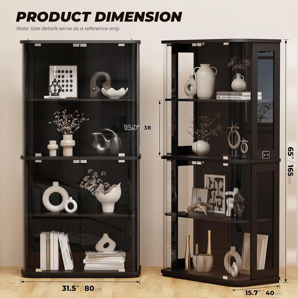 Rounded Display Cabinet with G - Glass Cabinet Display ulasan dan harga