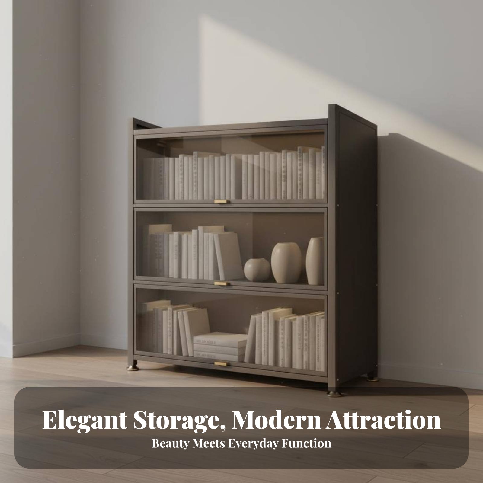 Figurine Display Cabinet Debri - Glass Cabinet Display ulasan dan harga