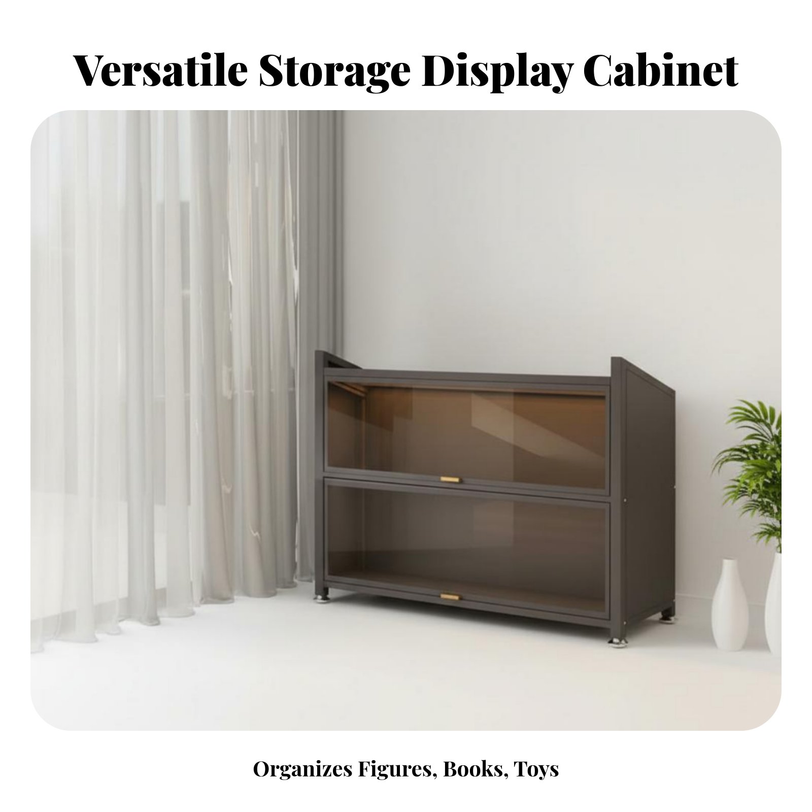 Figurine Display Cabinet Debri - Glass Cabinet Display ulasan dan harga
