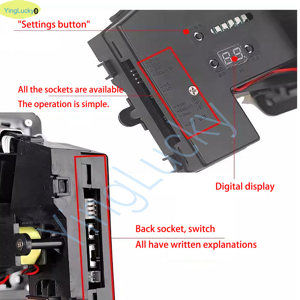 Colorful LED Multi Coin Accept - Coin Acceptor Selector ulasan dan harga