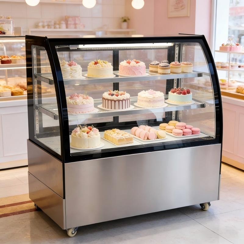 2 Tier Commercial Cake Display - Glass Cabinet Display ulasan dan harga