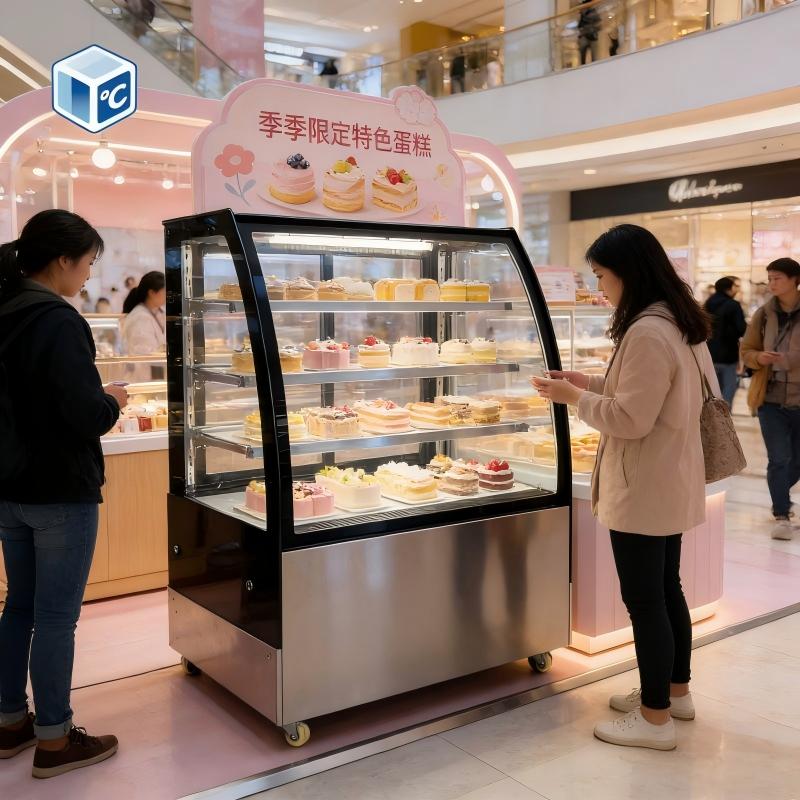 2 Tier Commercial Cake Display - Glass Cabinet Display ulasan dan harga
