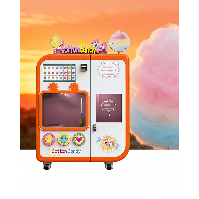 Fully Automatic Cotton Candy V - Candy Vending Machine ulasan dan harga