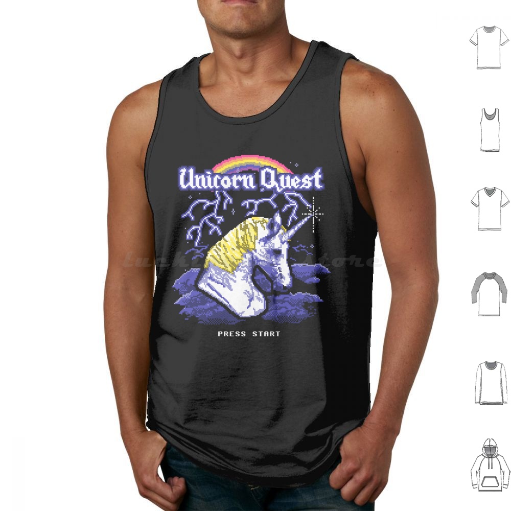 Unicorn Quest Tank Tops Vest S - Arcade Quest ulasan dan harga