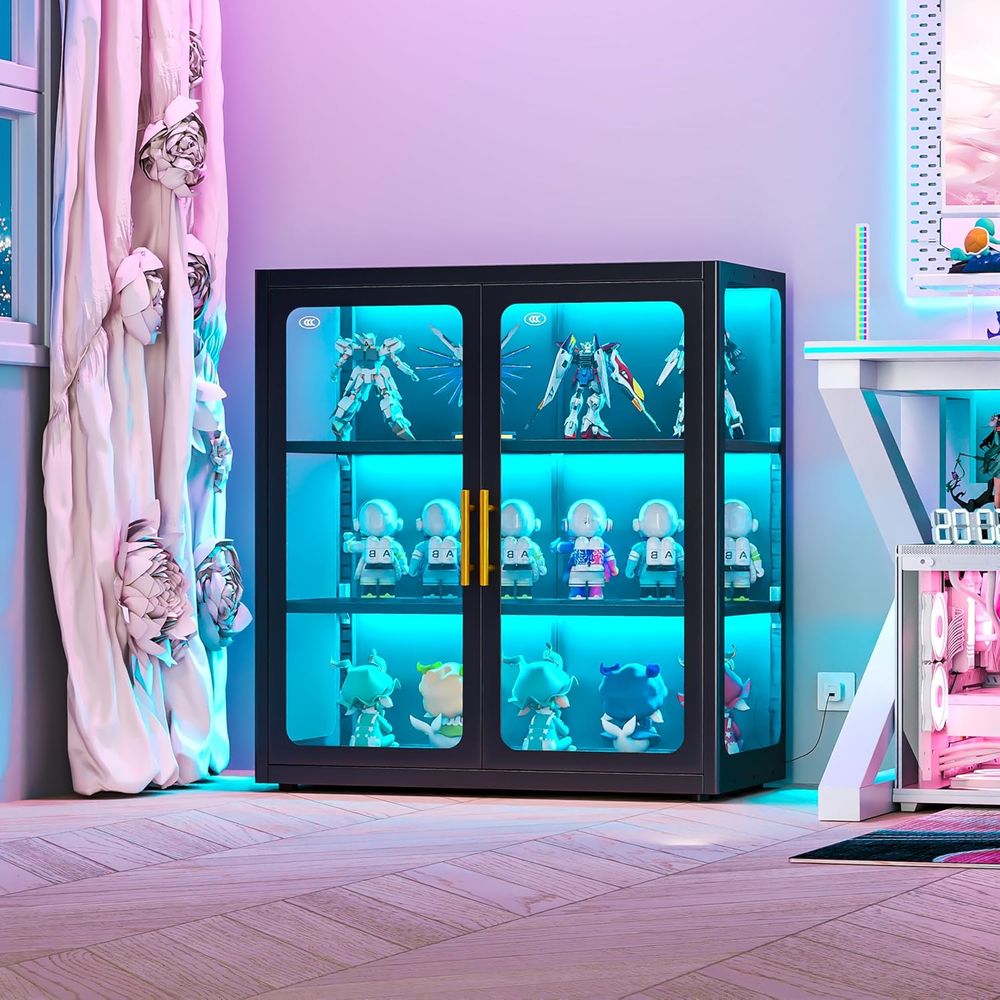 34 Tall Glass Door Display Cab - Glass Cabinet Display ulasan dan harga