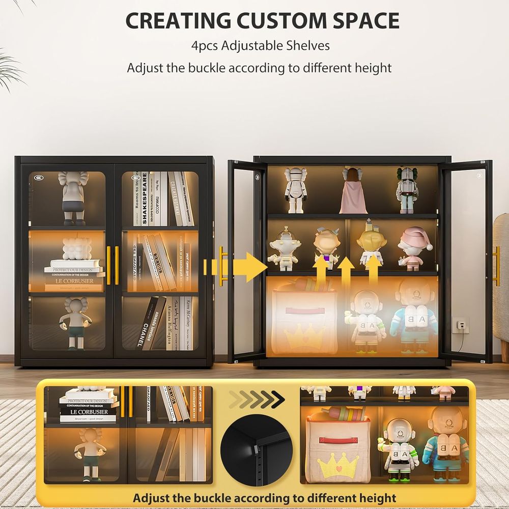 34 Tall Glass Door Display Cab - Glass Cabinet Display ulasan dan harga
