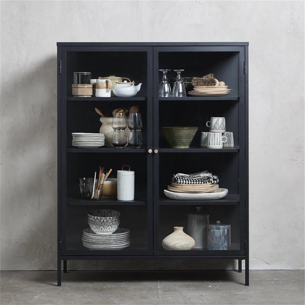 #￥forModern Living Room Furnit - Glass Cabinet Display ulasan dan harga
